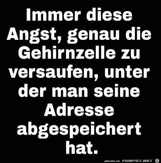 Immer diese Angst Immer diese Angst
