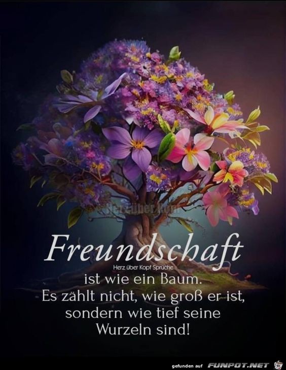 Freundschaft ist wie ein Baum