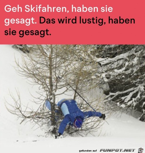 Ich beim Skifahren