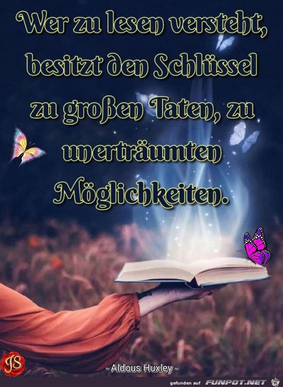 Wer zum lesen versteht