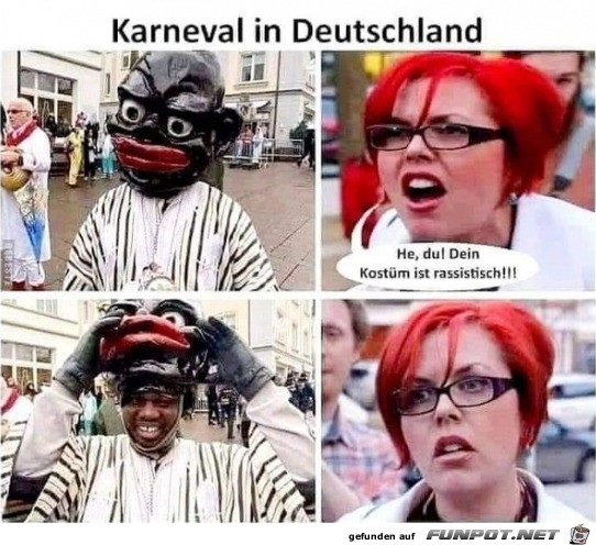 Lieber mal den Mund halten an Karneval