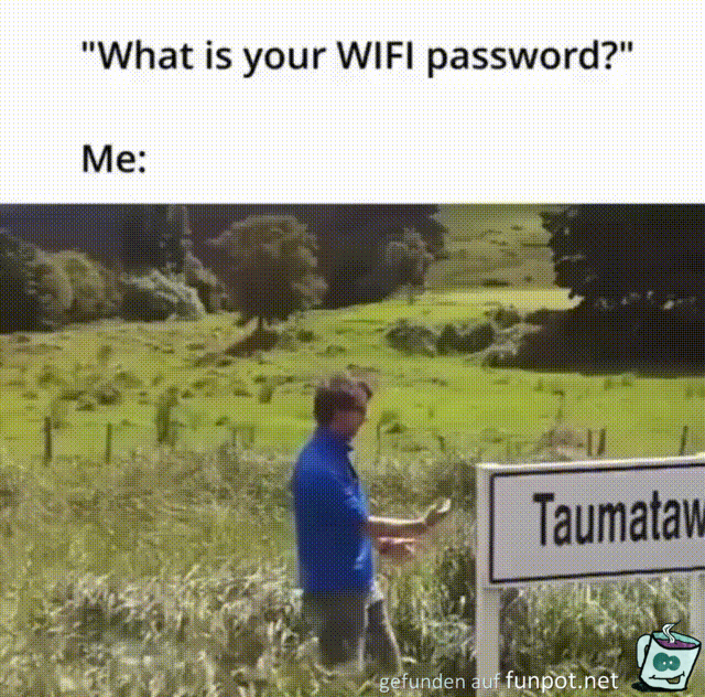 Das Wifi-Passwort