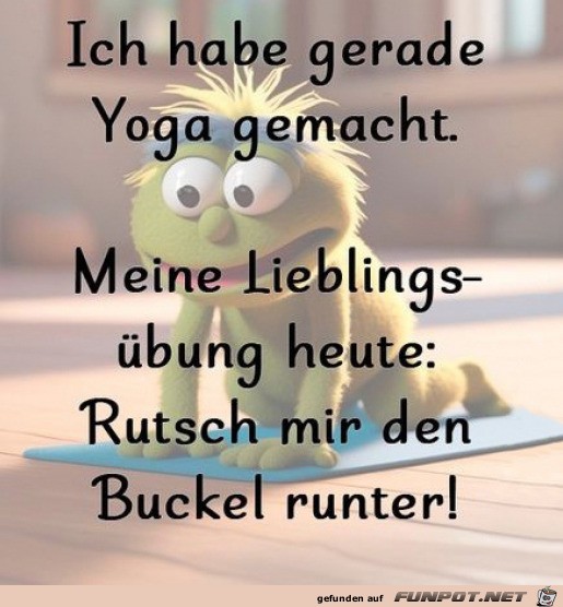 Yoga gemacht