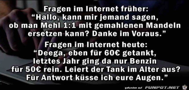 Fragen im Internet