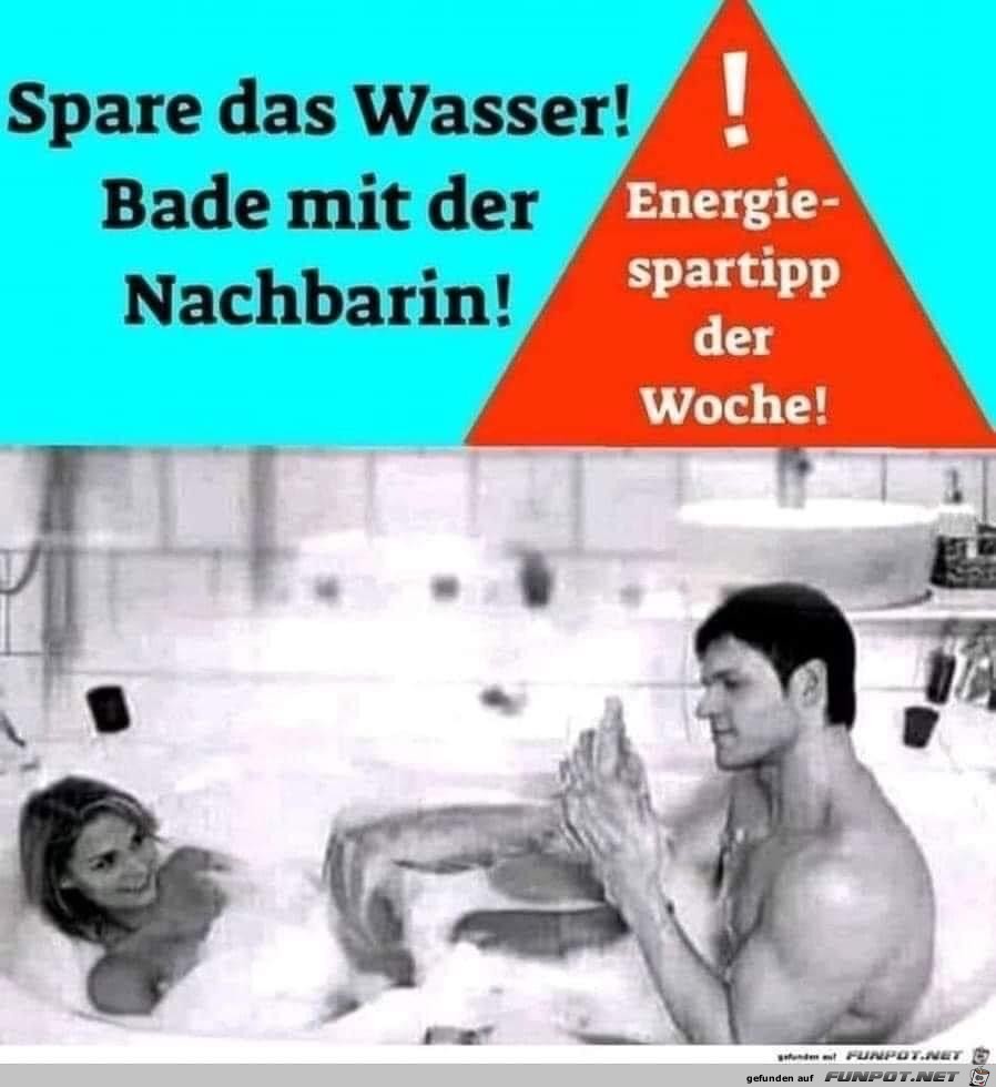 Spare Wasser und....