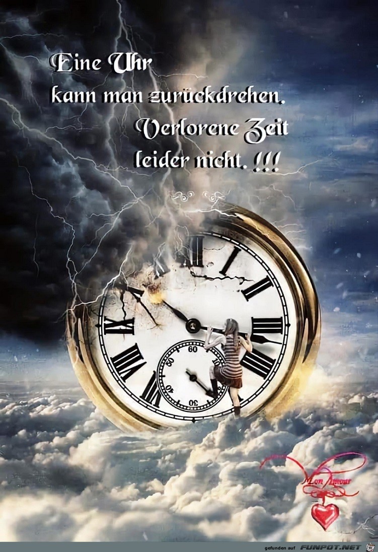 Eine Uhr kann man zurckdrehen