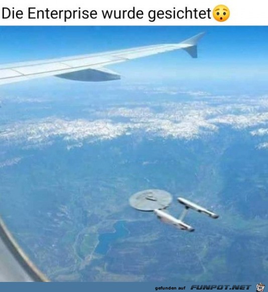 Die Enterprise gesichtet