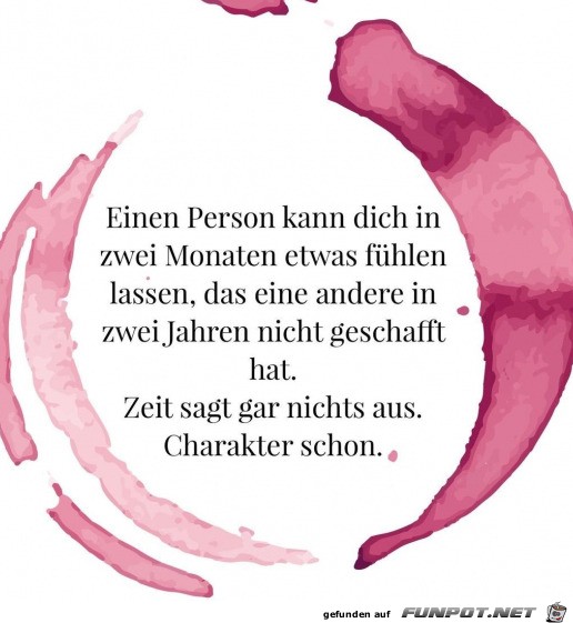 Charakter ist alles