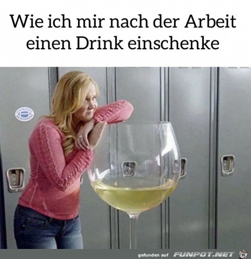 Der Drink nach der Arbeit