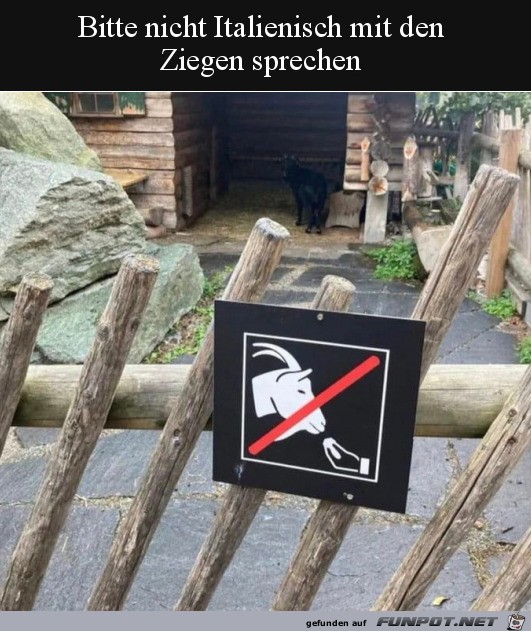 Nicht italienisch sprechen