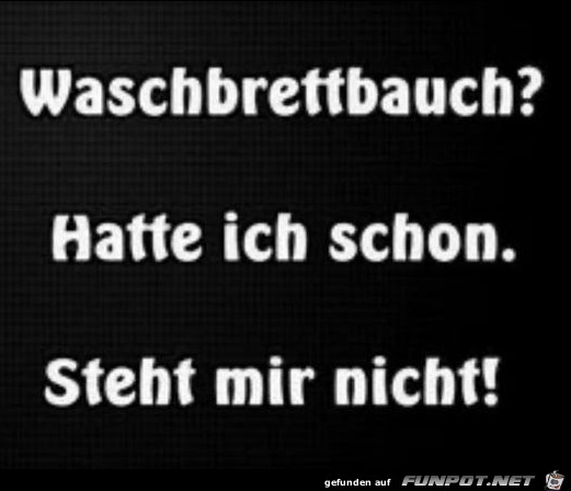 Waschbrettbauch Waschbrettbauch