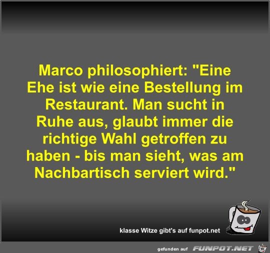 Marco philosophiert