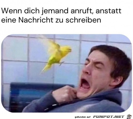 Da ruft doch tatschlich jemand an