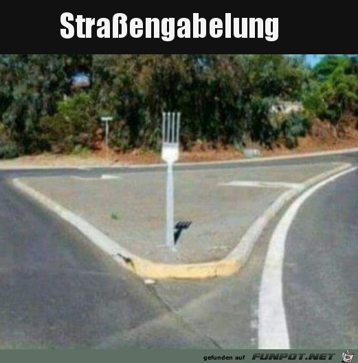 Straßengabelung Straßengabelung