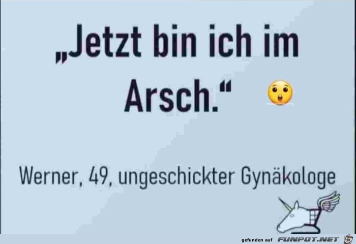 Im Arsch