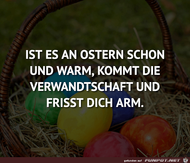 Ist es an Ostern schn und warm