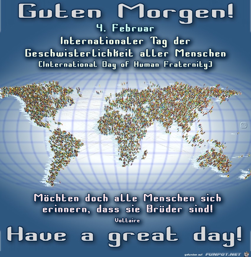 Internationalen Tages der Geschwisterlichkeit aller Menschen Internationalen Tages der Geschwisterlichkeit aller Menschen