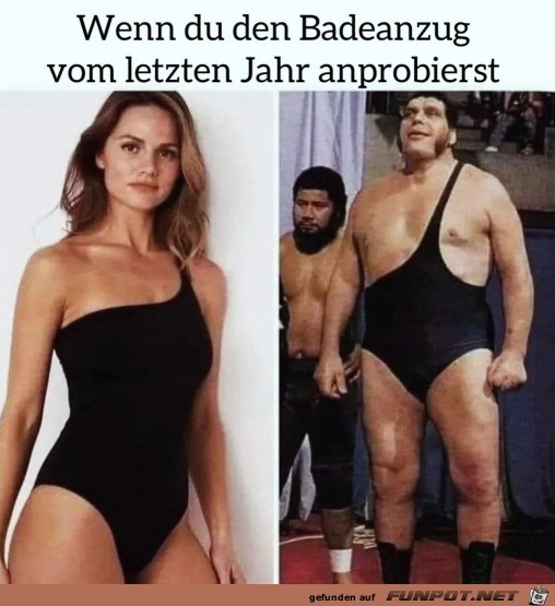 Badeanzug passt nicht mehr