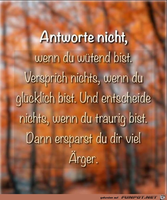 Antworte nicht