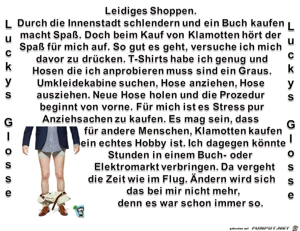 Leidiges Schoppen Leidiges Schoppen