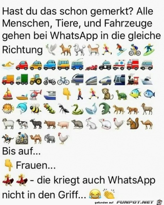 Das schafft auch WA nicht