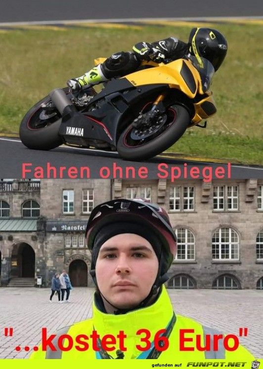 Fahren ohne Spiegel