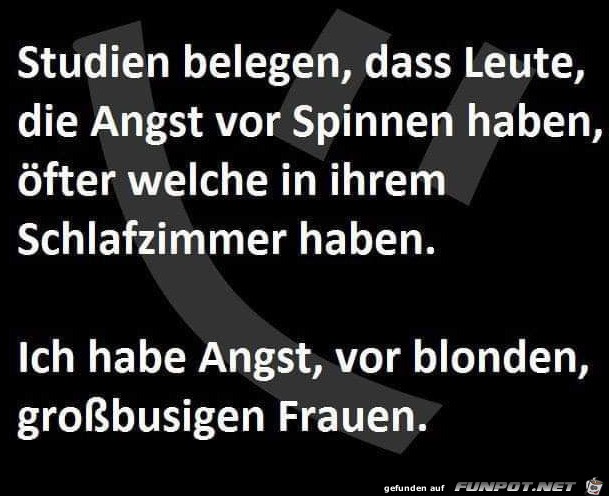 Angst vor Spinnen