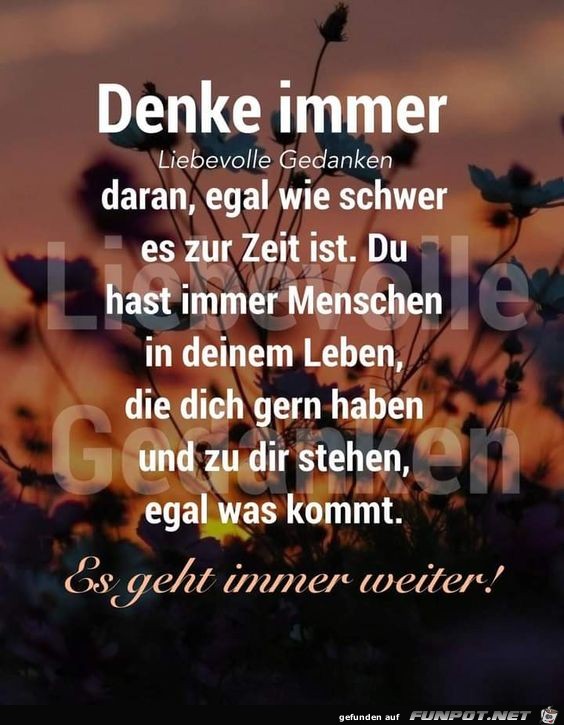 Denke immer daran