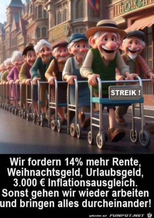 Rentner-Streik