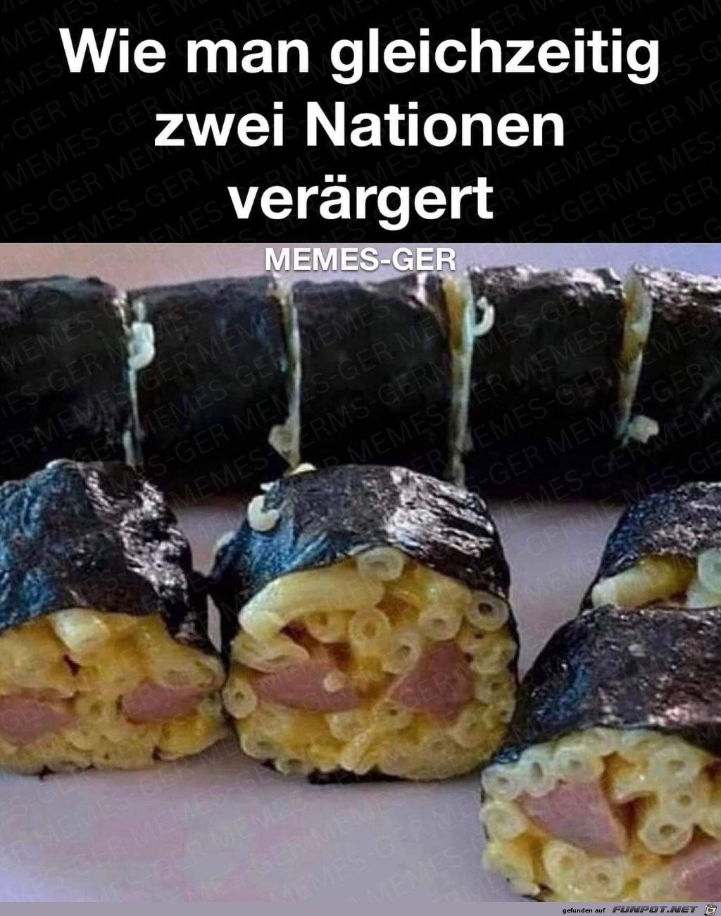 Zwei Nationen verrgert