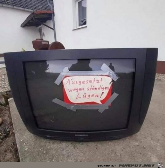 Fernseher ausgesetzt