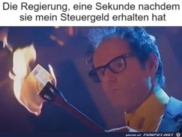 Mein Steuergeld wird verbrannt