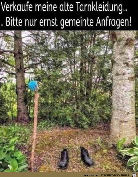 Alte Tarnkleidung zu verkaufen