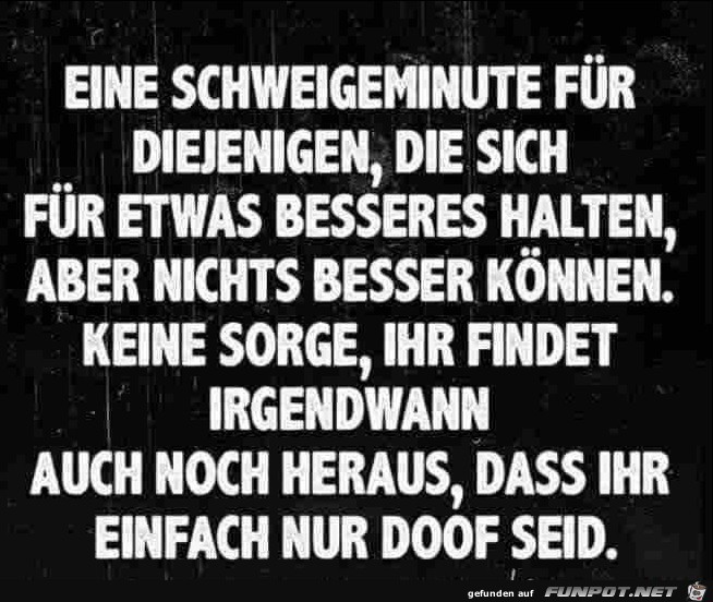 Schweigeminute Schweigeminute