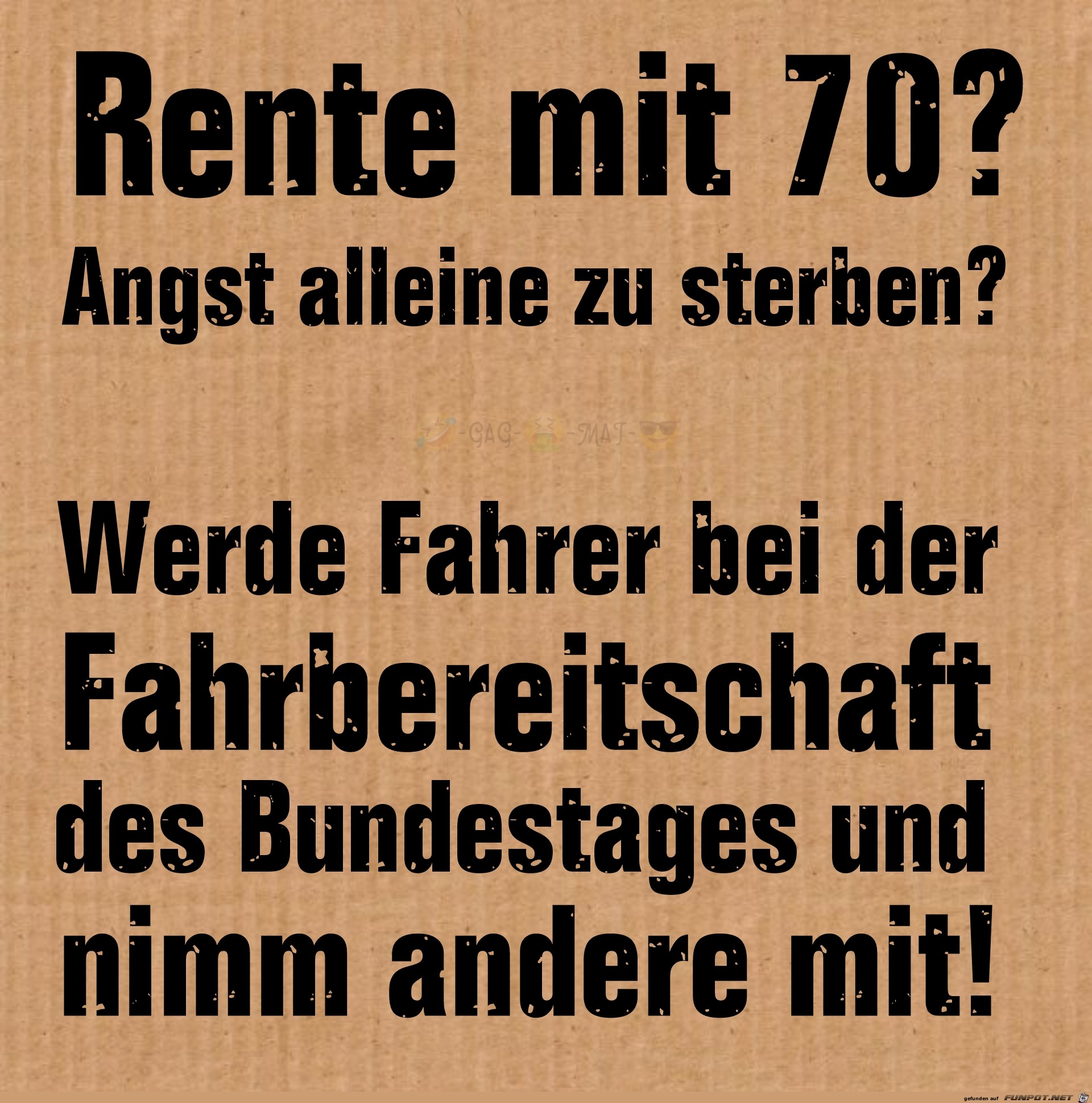 Rente mit 70