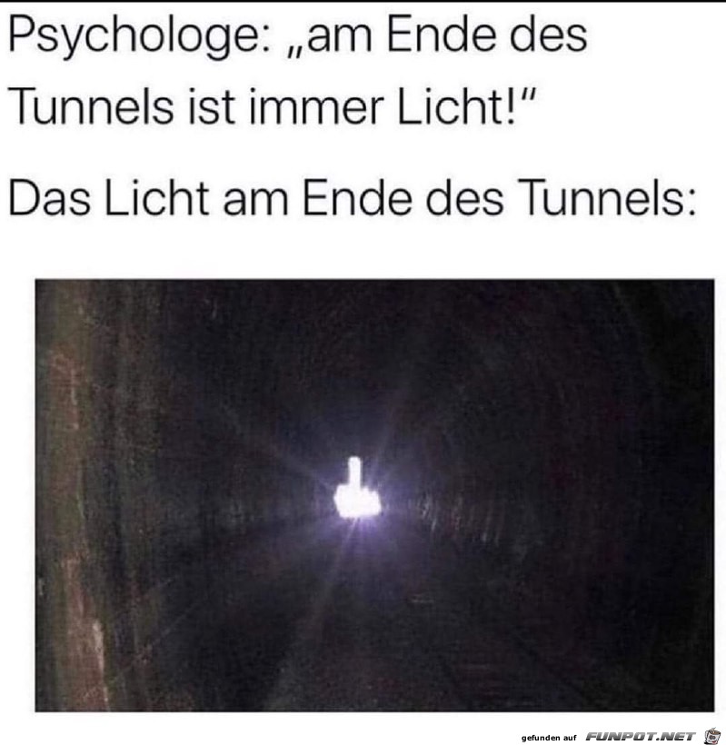 Das Licht am Ende des Tunnels