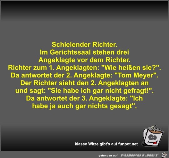 Schielender Richter