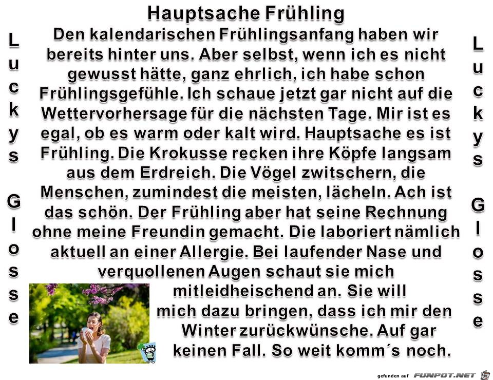 Hauptsache Frhling