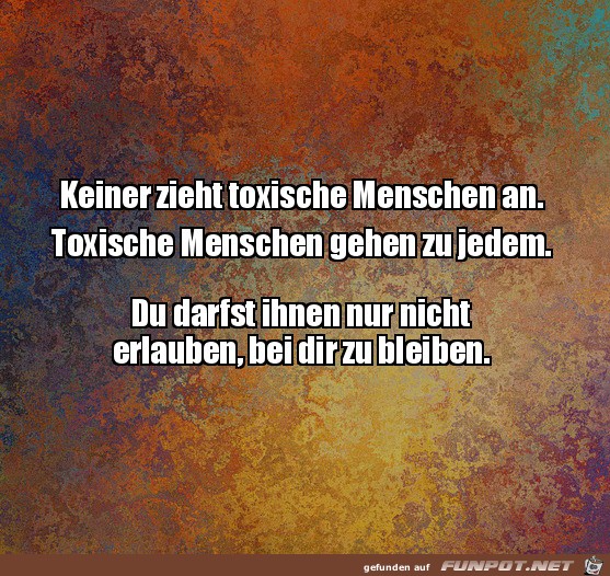 Toxische Menschen