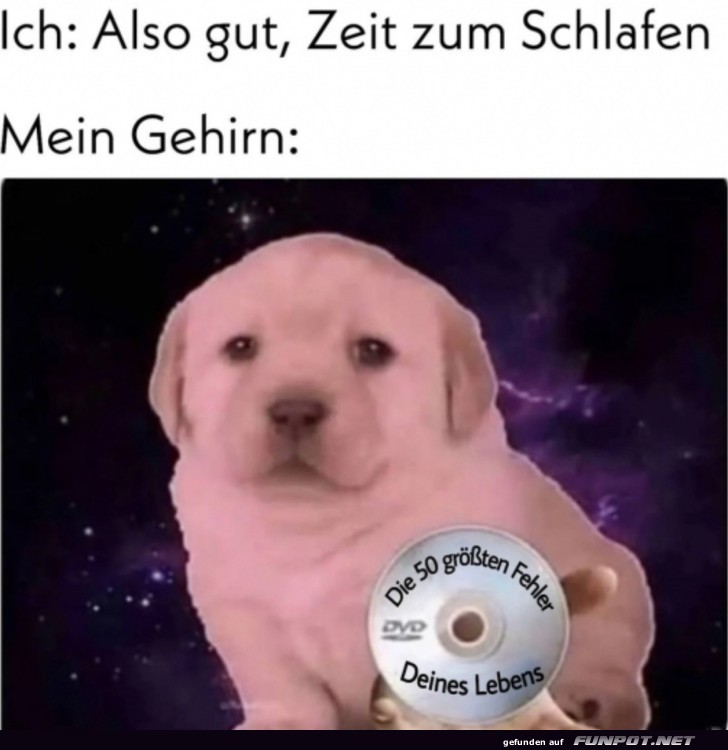 Wenn ich schlafen gehe