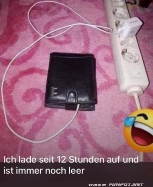 Laden hilft nichts