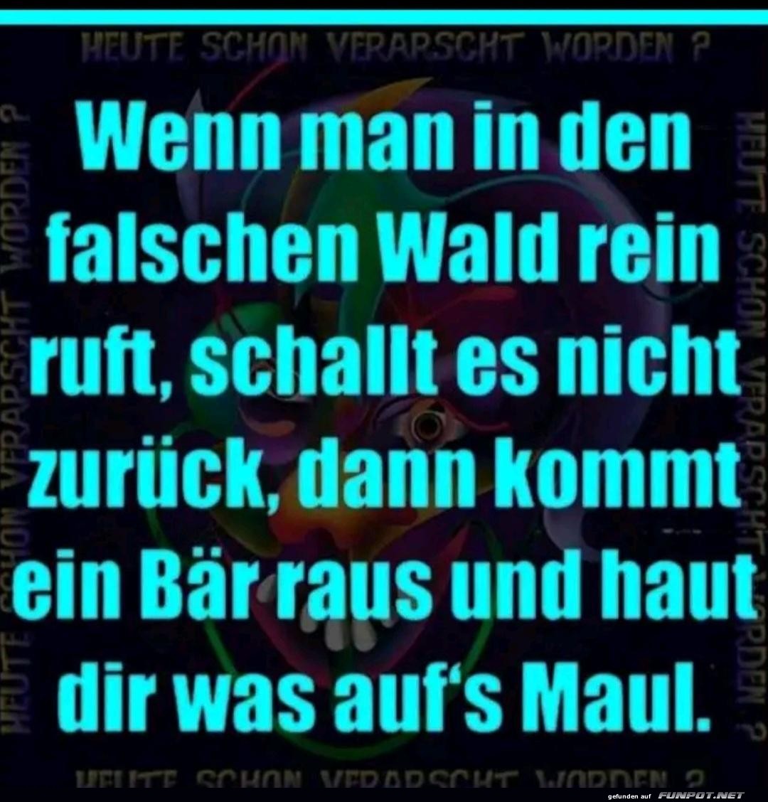 Was auf's Maul