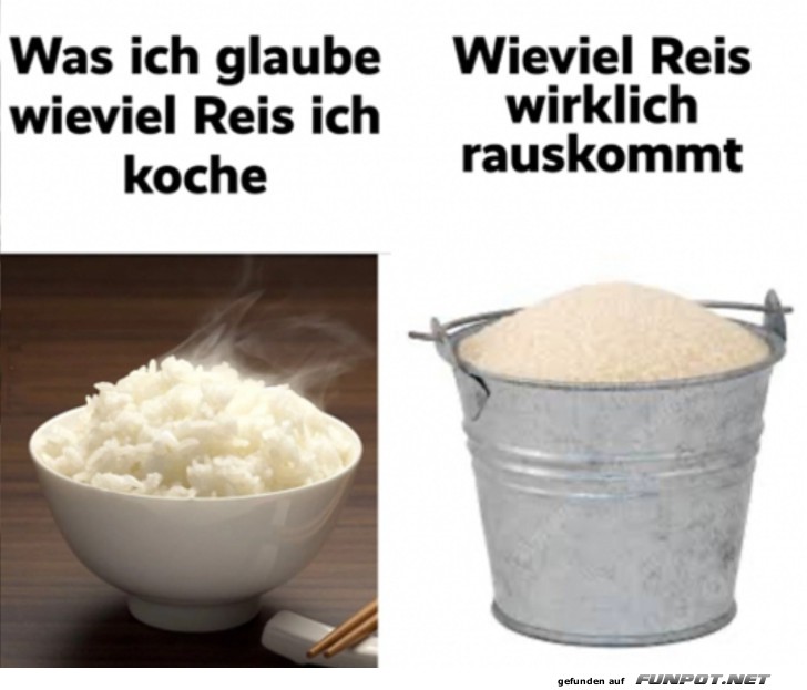 Ziemlich viel Reis