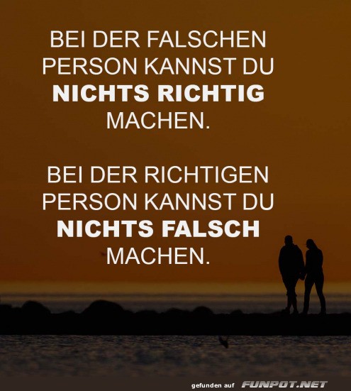 Bei der falschen Person