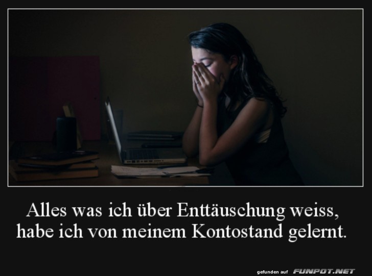 Alles ber Enttuschung