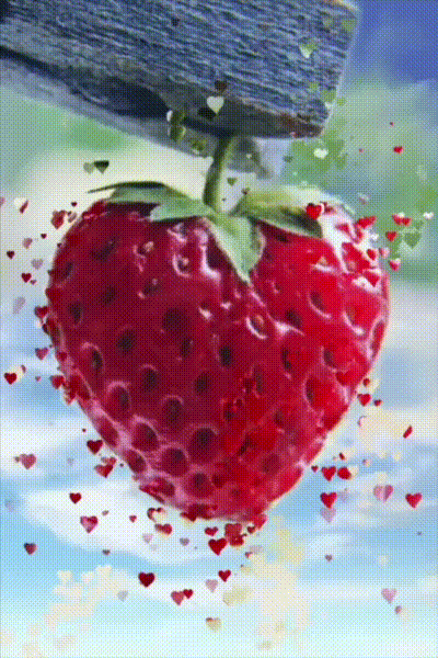 Herzige Erdbeere