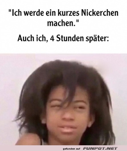 Kurzes Nickerchen