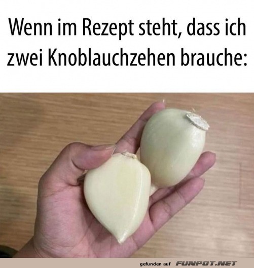 Zwei Knoblauchzehen