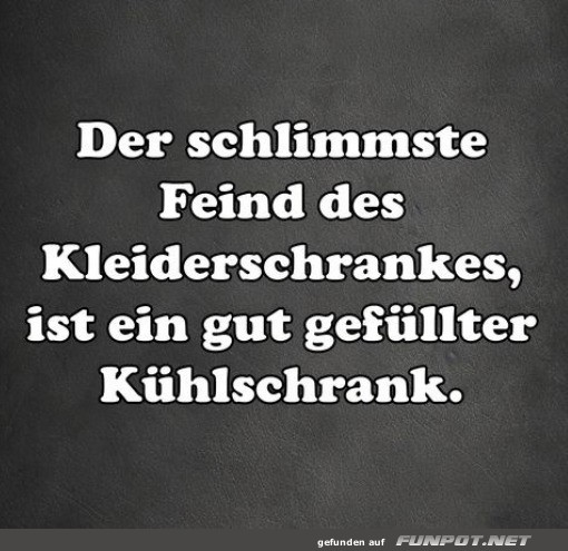 Der schlimmste Feind des Kleiderschranks