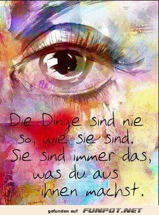 Die Dinge sind nicht die